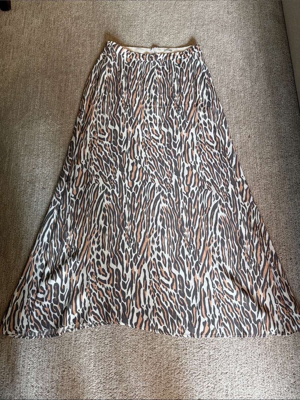 Wilfred Animal-Print A-Line Skirt - Brown, Black, Cream